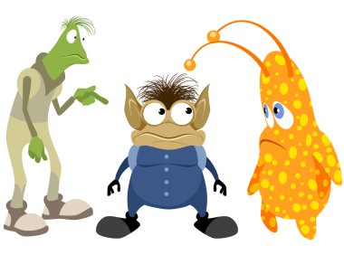 Üç uzaylılar ayarla