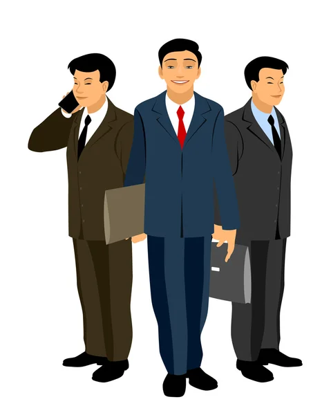 Asiatico business team — Vettoriale Stock