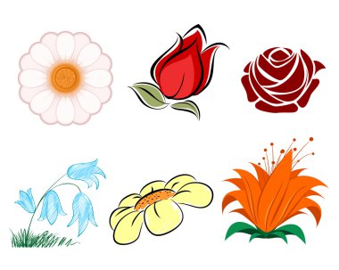 Altı plowers ayarla