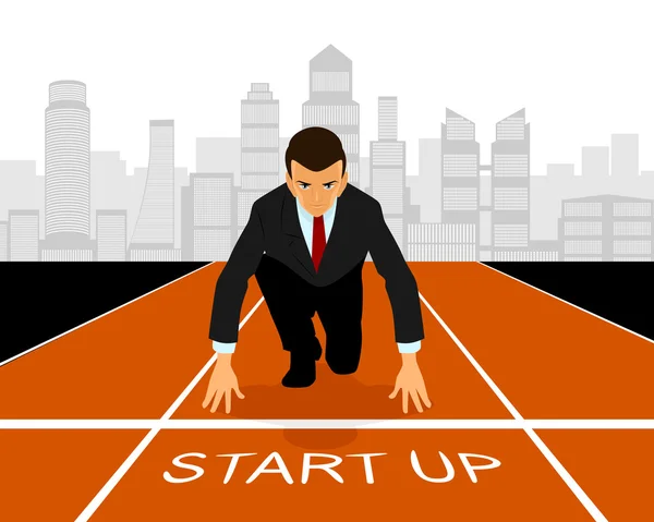 Start-up în afaceri — Vector de stoc