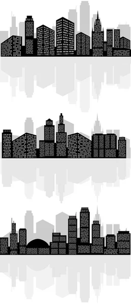 抽象城市剪影 — 图库矢量图片