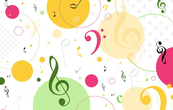 Музичний Фон Дизайн Листівок Банерів Безшовний Візерунок Музики Векторні Ілюстрації — стоковий вектор