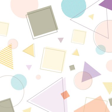 Geometrik soyut arkaplan, Vektör ve illüstrasyon afiş poster şablonu