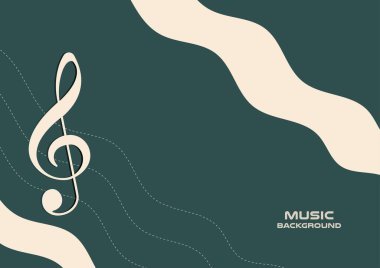 Tasarım, Vektör ve illüstrasyon için müzik arkaplanı, kartpostal, şekil, broşür ve afiş için Şablon Tasarımı. 