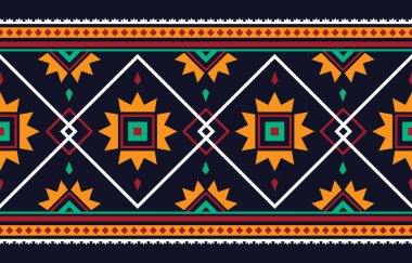 Özgeçmiş için soyut etnik geometrik model tasarımı. Vektör ve illüstrasyon.