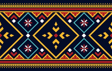 Özgeçmiş için soyut etnik geometrik model tasarımı. Vektör ve illüstrasyon.