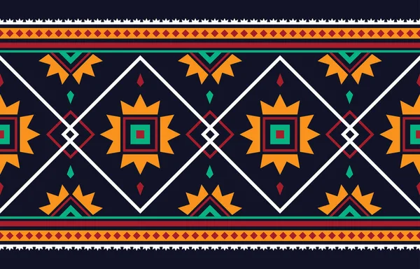 背景のための抽象的な民族幾何学的なパターンのデザインベクトルとイラスト — ストックベクタ