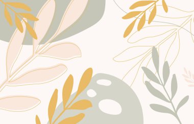 Minimal kapak tasarımı. Soyut duvar sanatı vektörü. Moda seti, duvar çerçeveli baskılar için tasarım, tuval posteri, kartpostal veya broşür olarak sanat eseri. Vektör illüstrasyonu.