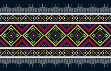 Arka plan, halı, duvar kağıdı, giysi, ambalaj, kumaş, Vektör illüstrasyonu için geleneksel etnik oryantasyon deseni.