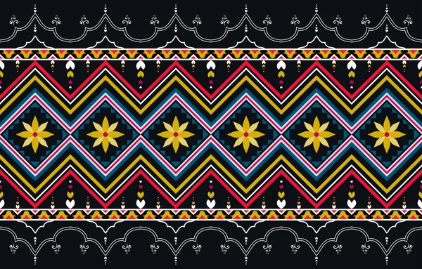 Modèle Ikat Oriental Ethnique Traditionnel Design Pour Arrière Plan Tapis — Image vectorielle