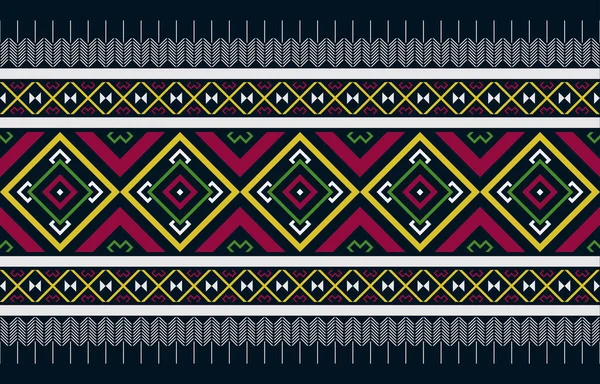 Patrón Étnico Oriental Ikat Tradicional Diseño Para Fondo Alfombra Papel — Archivo Imágenes Vectoriales