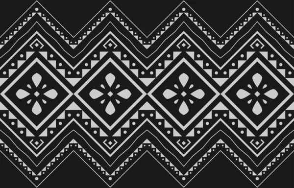 Patrón Étnico Oriental Ikat Tradicional Diseño Para Fondo Alfombra Papel — Vector de stock