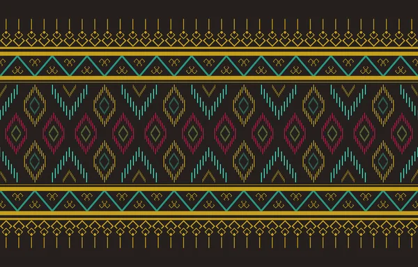 Etnický Orientální Ikat Vzor Tradiční Design Pro Pozadí Koberec Tapety — Stockový vektor
