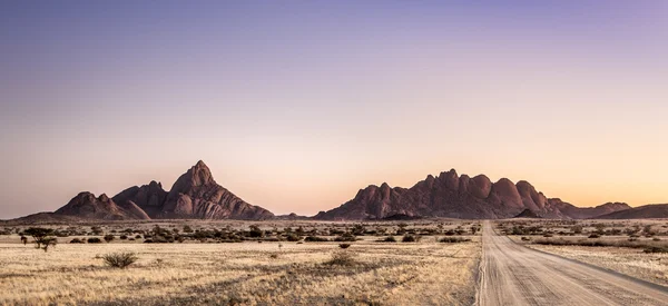 Spitzkoppe doğa rezerv yatay çekim.