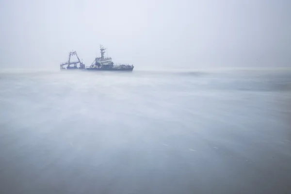 Ship wreck in Namibia. — Stock Photo, Image