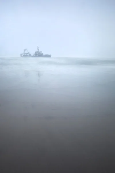 Destruição de navios na Namíbia . — Fotografia de Stock