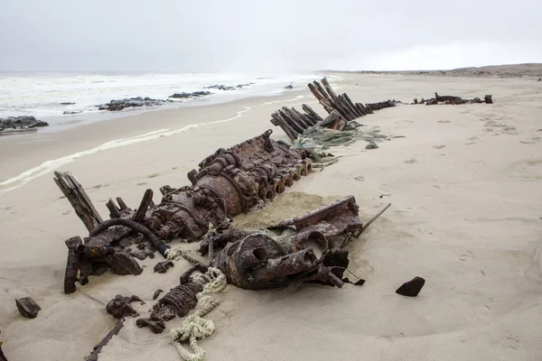 Destruição de navios na Namíbia . — Fotografia de Stock