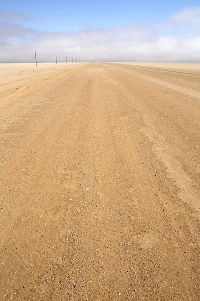 Long deserted road in Namibia — Stock Photo, Image