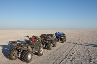 Tuz bir Pan Quad Bisiklet hattı