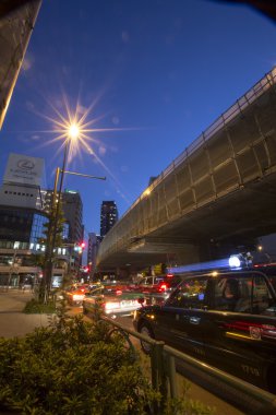 Şehir ışıkları gece zaman, Tokyo