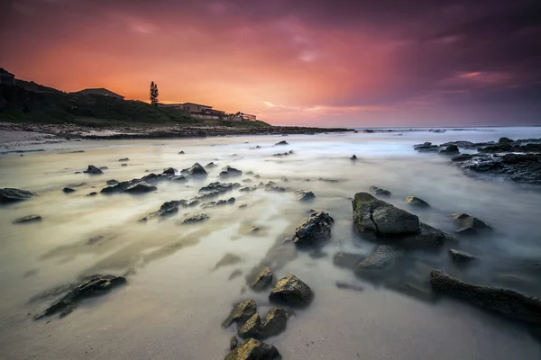 Puesta de sol sobre el mar — Foto de Stock