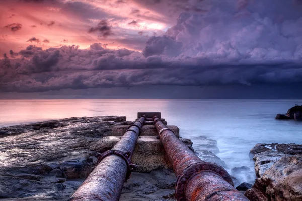 Due tubi sulla spiaggia — Foto Stock