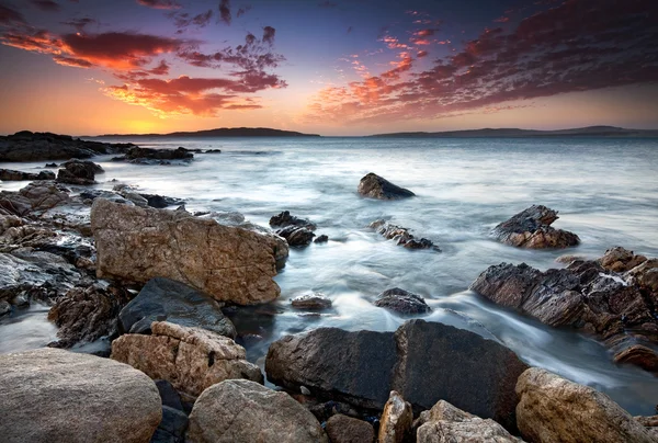 Puesta de sol sobre el mar — Foto de Stock