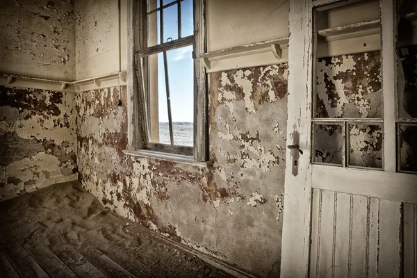 Domy Kolmanskop město duchů — Stock fotografie