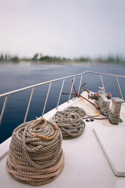 Primo piano dello yacht — Foto Stock
