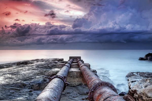 Scene di guida costiera — Foto Stock