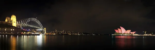 Levendig Sydney met verlichte — Stockfoto