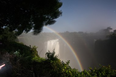 Victoria Şelaleleri ve Zimbabve Zambezi Nehri.