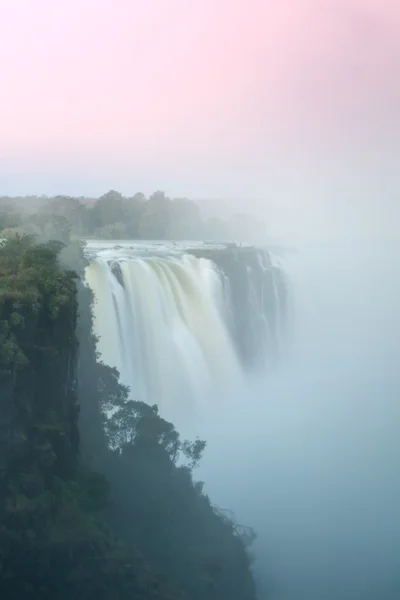 Viktória-vízesés és a Zambézi, Zimbabwe. — Stock Fotó