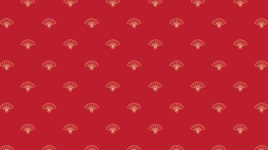 Çin fan desenli duvar kağıdı. Çin fan sembolü.