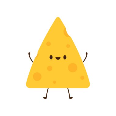 Peynir karakter tasarımı. Peynir beyaz arka planda. Sembol. maskotu.