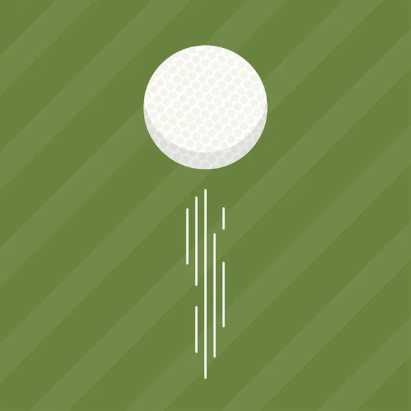 绿色背景上的高尔夫矢量 空余的文字空间 高尔夫海报 — 图库矢量图片
