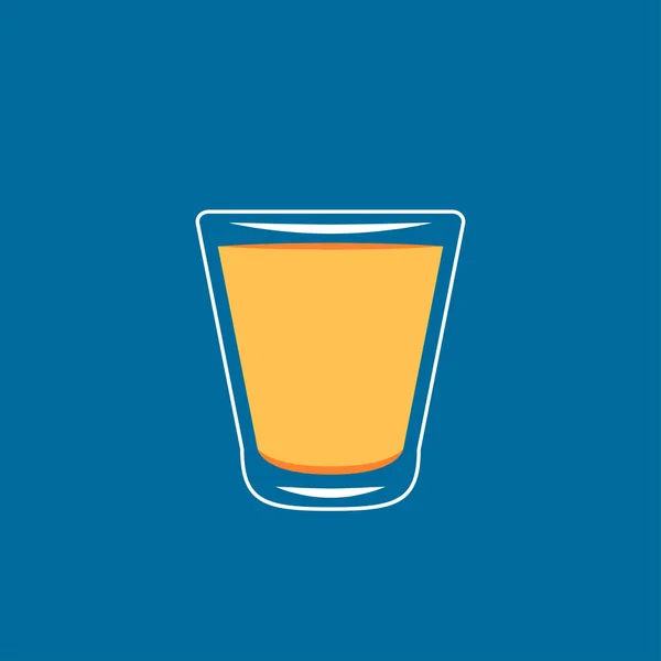 Shot Liquor Logo Design Shot Liquor Doodle Symbol — Stock Vector