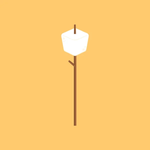 Marshmallow Vetor Vara Espaço Livre Para Texto Design Logotipo Marshmallow — Vetor de Stock