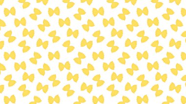 Farfalle makarna desenli duvar kağıdı. Beyaz arkaplanda Farfalle makarna.