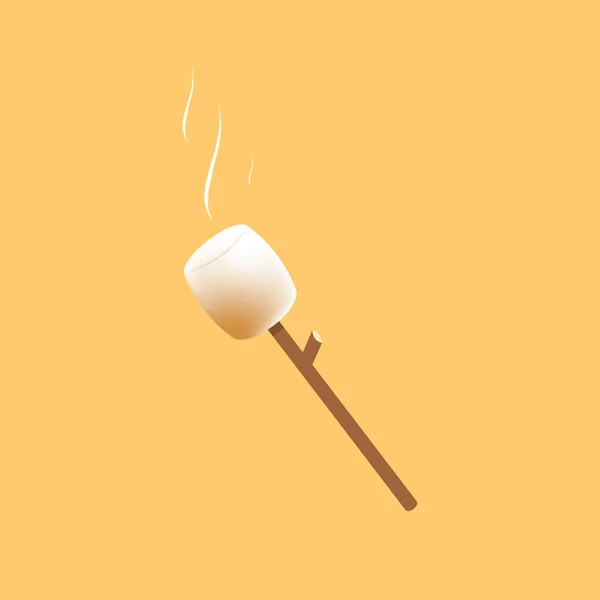 Vektor Marshmallow Stick Volné Místo Pro Text Tapety Vektor Marshmallow — Stockový vektor