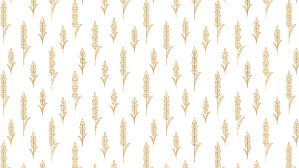 Пшеничный Узор Обои Рисовый Знак Обои Рисунком Риса — стоковый вектор