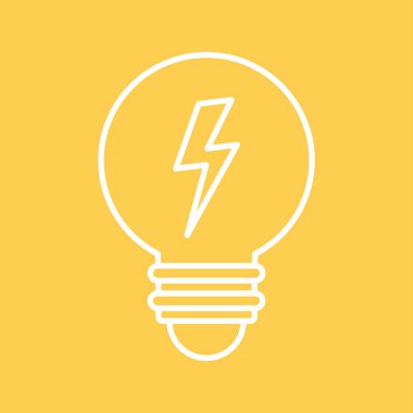 Lamba vektörü. Beyaz arkaplanda lamba karalaması.