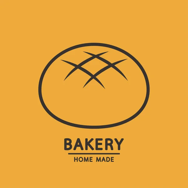 Bakkerij Logo Ontwerp Broodsymbool Ontwerp Van Het Logo Van Brood — Stockvector