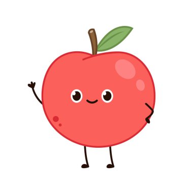 Şeftali karakteri. Beyaz arka planda şeftali. Duvar Kağıdı.