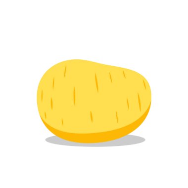 Patates vektörü. Beyaz arkaplanda patates.