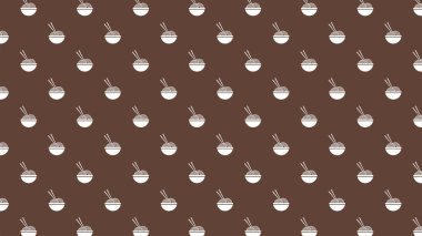 Ramen desenli duvar kağıdı. Ramen sembolü. Ramen Japon yemeğidir..