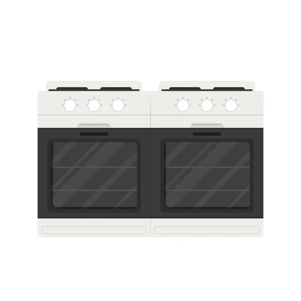 Forno Vetor Desenhos Animados Forno Sobre Fundo Branco — Vetor de Stock