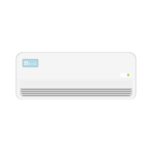 Airconditioner Vector Airconditioner Witte Achtergrond — Stockvector