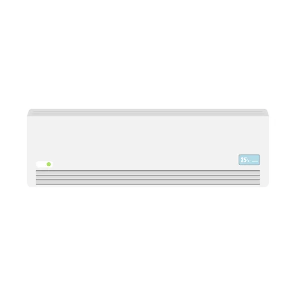 Airconditioner Vector Airconditioner Witte Achtergrond — Stockvector