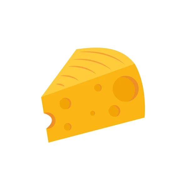 Kaas Witte Achtergrond Ontwerp Van Het Logo Van Kaas — Stockvector